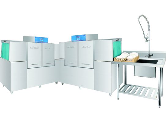 China equipamento comercial da lavagem da louça da cozinha 350KG, máquina de lavar louça comercial do transporte fornecedor