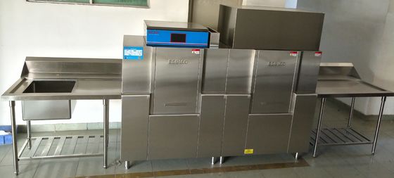 China máquina de lavagem da louça 0.2kw comercial, tipo peso da cremalheira da máquina de lavar louça 380Kg fornecedor
