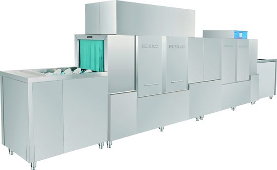 China distribuidor comercial de aço inoxidável da máquina de lavar louça dos hotéis 42KW/78KW para dentro fornecedor