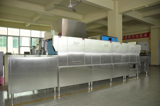 China Tipo de aço inoxidável máquina de lavar louça 35KW/71KW do voo para restaurantes fornecedor