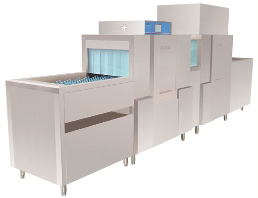 China Distribuidor chain longo da máquina de lavar louça ECO-L470PH do uso dos hotéis 21KW/57KW para dentro fornecedor