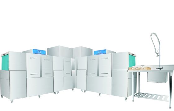 China Distribuidor da máquina de lavar louça do transporte da cremalheira das cantinas do pessoal dentro de ECO-M310P2H de aço inoxidável fornecedor