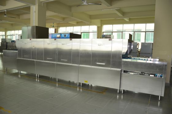 China Máquina de lavagem da louça comercial 34KW da máquina de lavar louça do hotel/distribuidor de 70KW ECO-L650P3H para dentro fornecedor