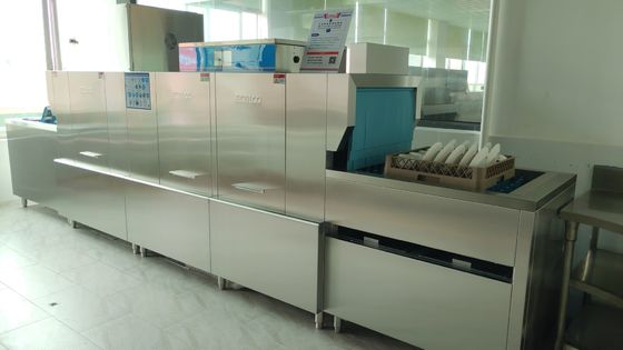 China Estação comercial da lavagem da louça da isolação dobro/água quente que Sanitizing a máquina de lavar louça fornecedor