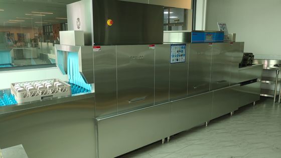 China Tipo máquina de lavar louça do voo da estrutura compacta para os restaurantes e os salões de jantar Chain fornecedor