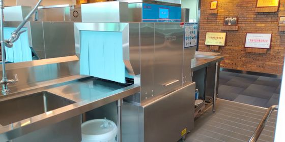 China Baixa máquina de lavar louça da cremalheira dos custos laborais 3, máquina de lavar louça comercial dos produtos vidreiros dos SS fornecedor