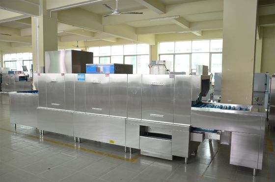China Distribuidor 1900H6200W850D dentro da máquina de lavar louça chain longa ECO-L620CPH para cantinas do pessoal fornecedor